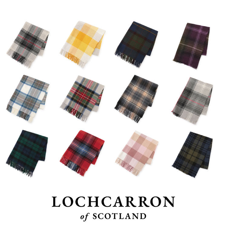 メゾン御用達ブランド「LOCHCARRON（ロキャロン）」厳選12枚のタータンチェック柄。