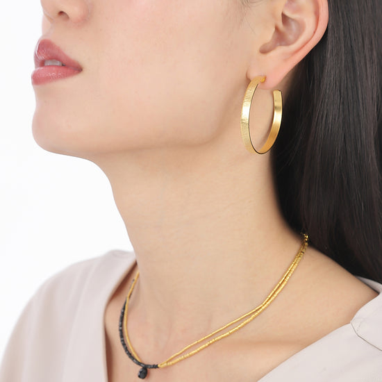 【FAUNA-LAB】HOOP L GOLD (ピアス)