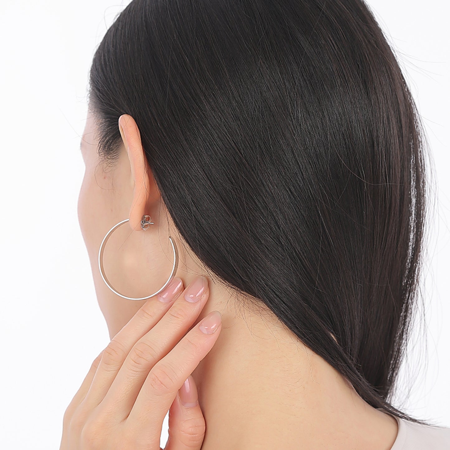 【FAUNA-LAB】HOOP L SILVER (ピアス)