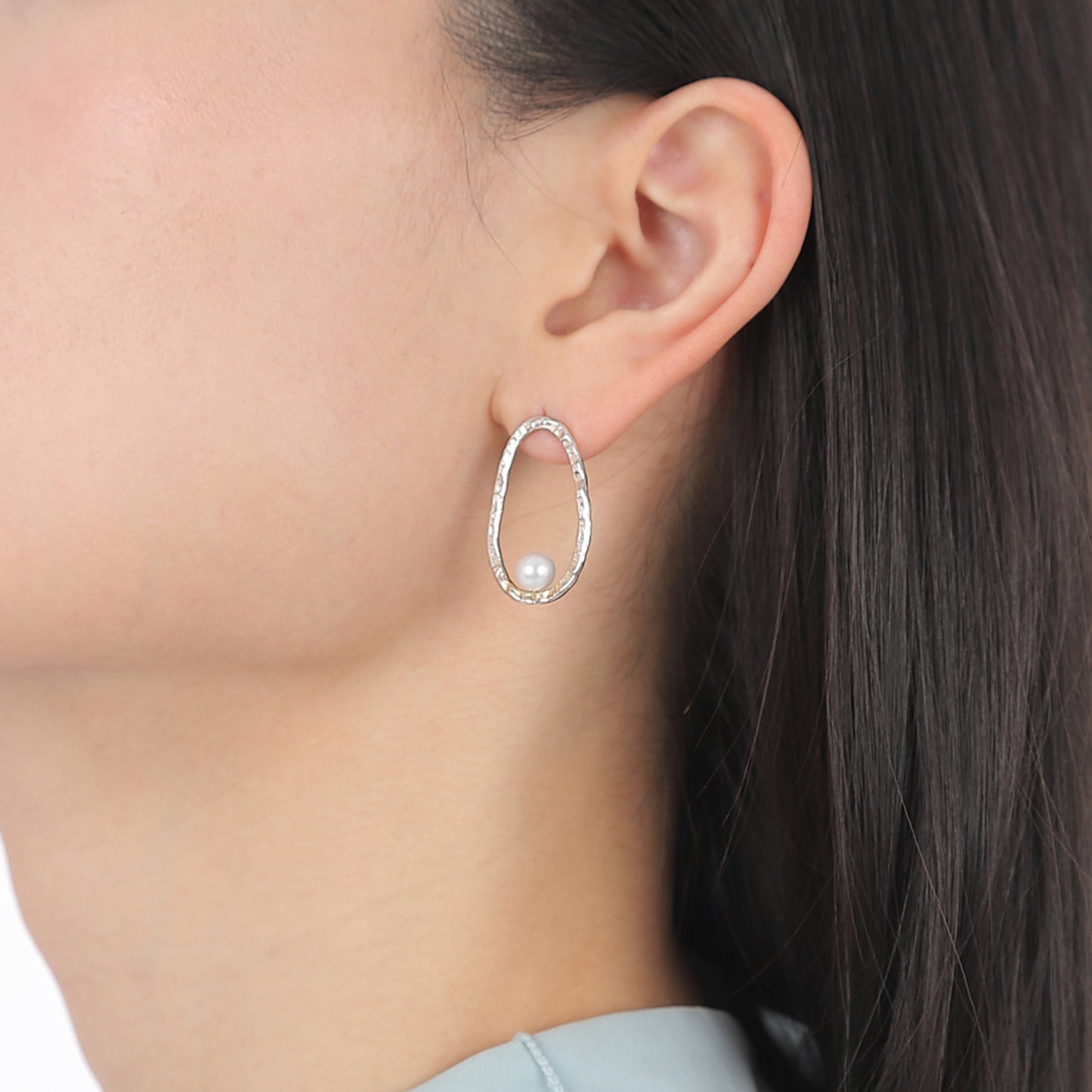 【ROBERTA PAVONE】PEARL OVAL  (ピアス)