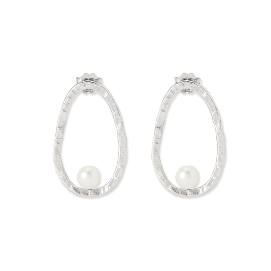 【ROBERTA PAVONE】PEARL OVAL  (ピアス)