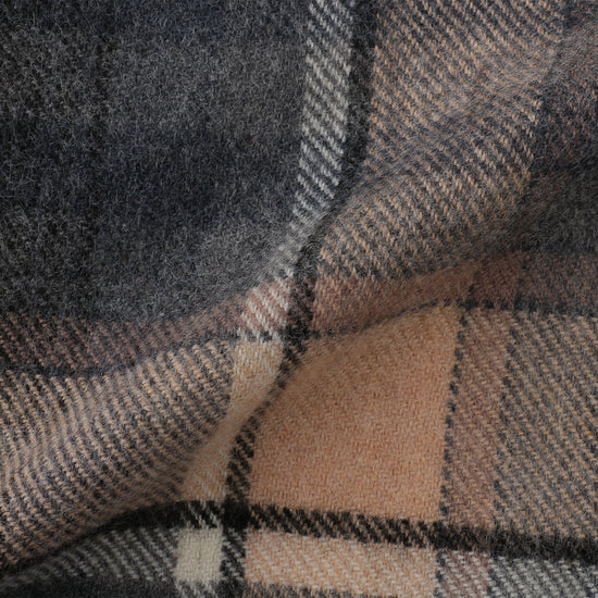 lochcarron　グレー　イエロー　チェック　タータン　ラムズウール